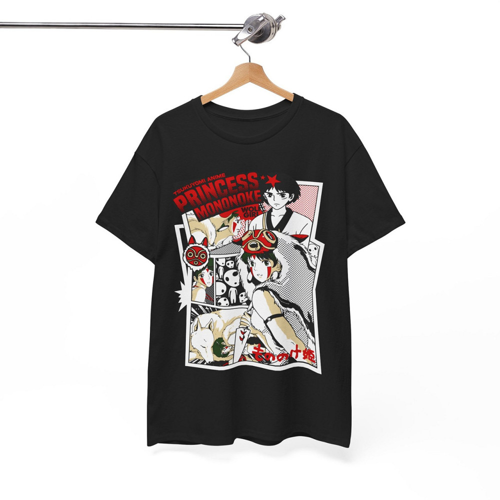 Футболка для мальчика аниме Аниме Принкесс Мононоке Фанс оверсайз (рост от 165 до 180 ) Черний AnimeJ0323m Днепр - изображение 7