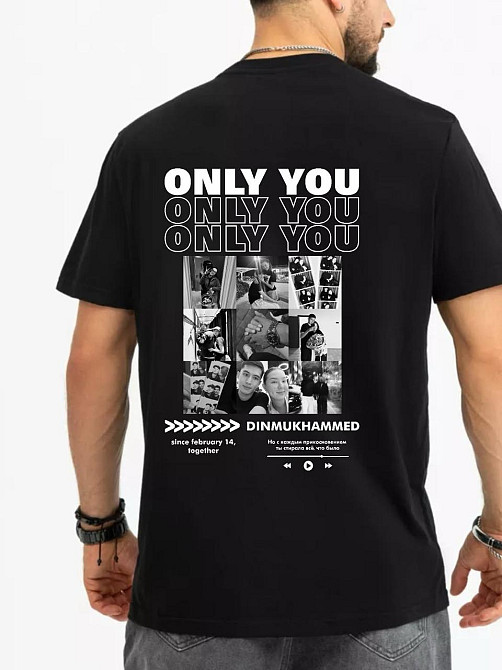 Футболка WIFEY, ONLY YOU, MY GIRLFRIEND с личными фото и текстом | Персонализированный дизайн Черновцы - изображение 2