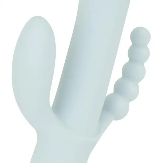 Тройной вибратор Good Vibes Only – SAGE Triple Stimulation Vibe Soft Silicone – Blue, манящее движение Львов