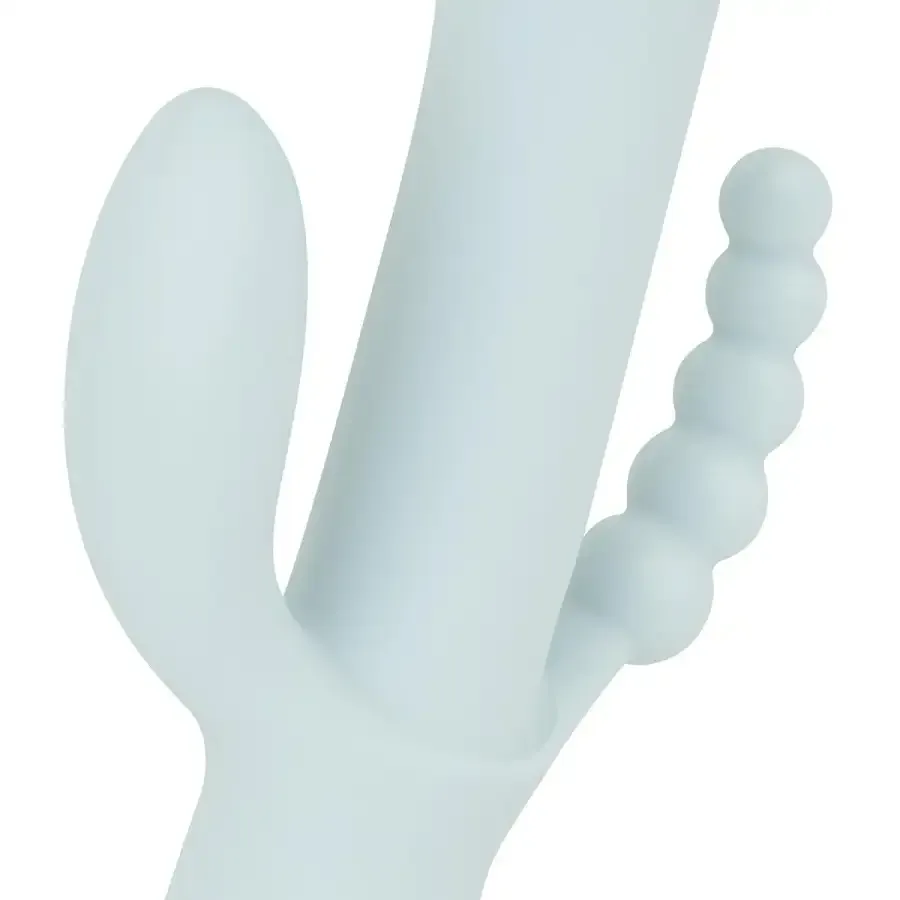 Тройной вибратор Good Vibes Only – SAGE Triple Stimulation Vibe Soft Silicone – Blue, манящее движение Львов - изображение 5