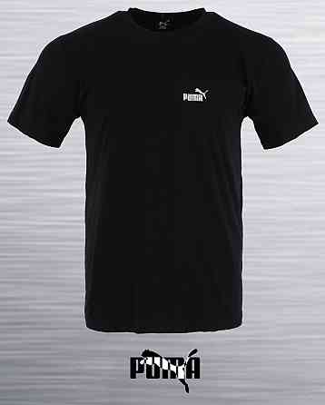 Мужская однотонная футболка Puma,потиэстер 52 Киев