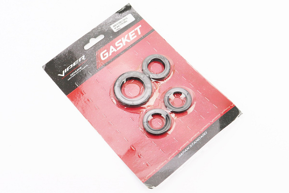 Сальники к-кт 4шт (19,8x30x5-2шт; 20x32x6; 27x42x7) двигуна Київ - фото 2