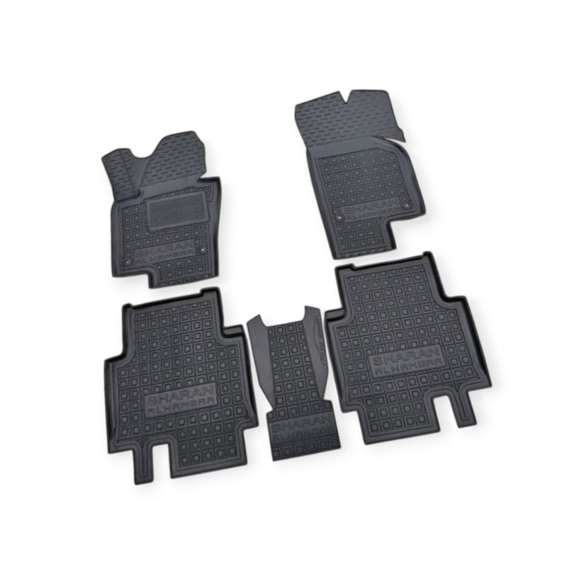 Килимки Фольцваген sharan 2010-> (5місць) борт 2,5см, з перемичкою салону Мукачево - фото 1