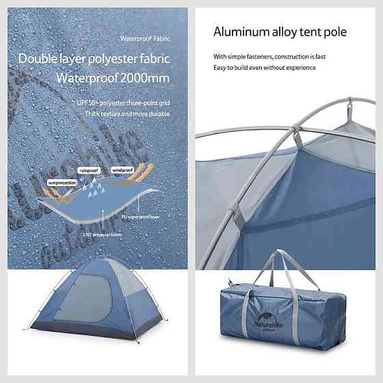 Намет чотиримісний Naturehike NH21ZP015, темно-зелений Київ