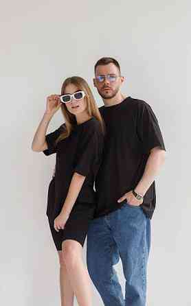 Футболка базова оверсайз чоловіча Чорний 3XL/4XL Харків