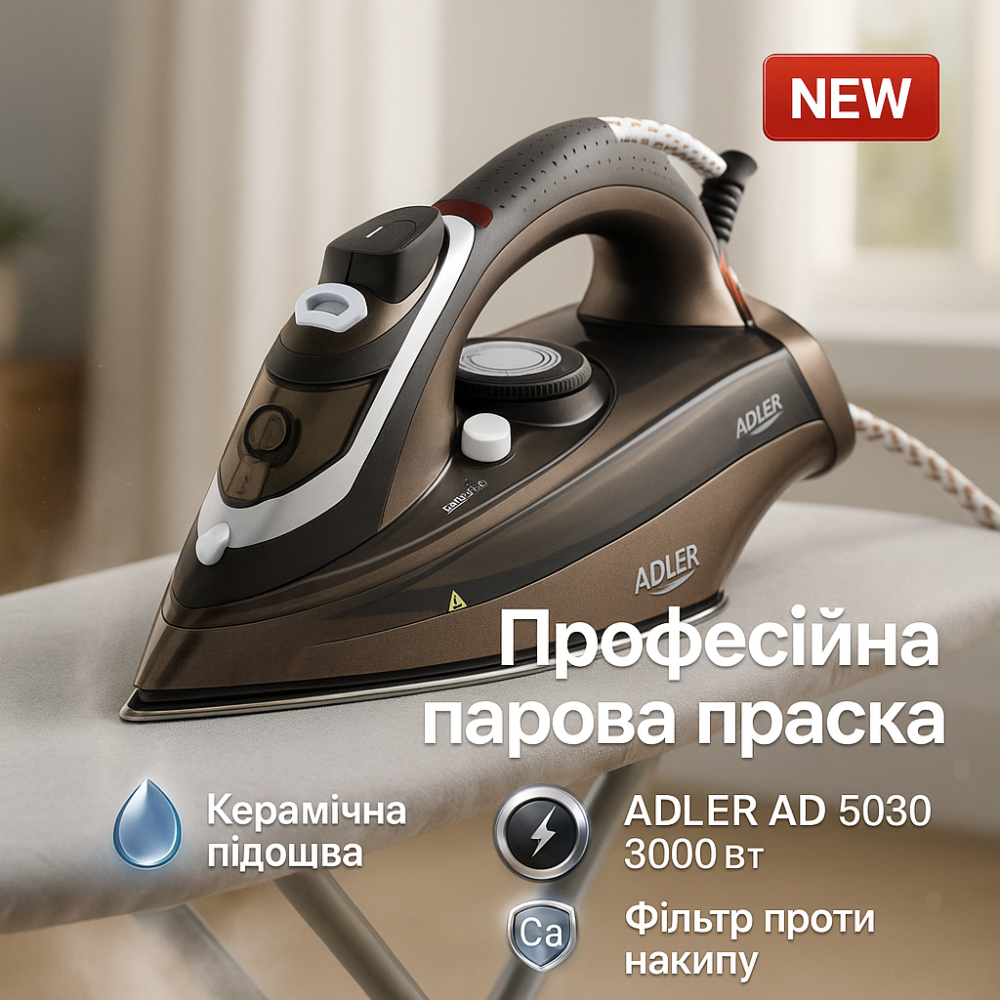 Утюг для глажки деских вещей ADLER, Парой утюг для глажки одежды электрический одежды на пару ZT-48 Львов - изображение 11
