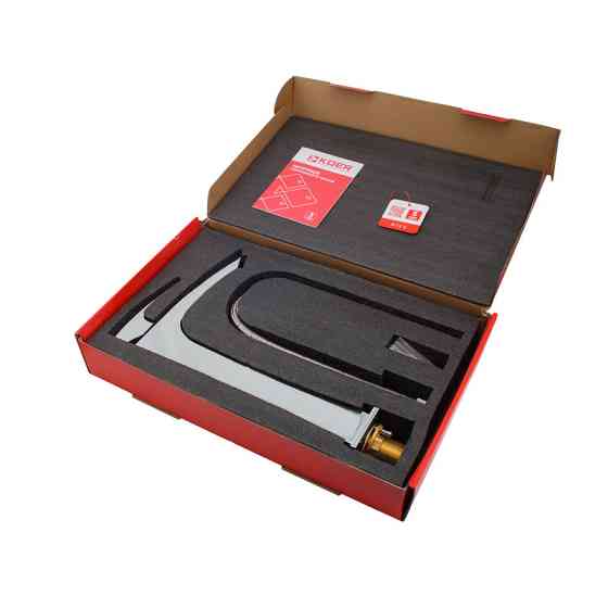 Високий змішувач для умивальника Koer KB-11007-01 хром (KR3440) Харків