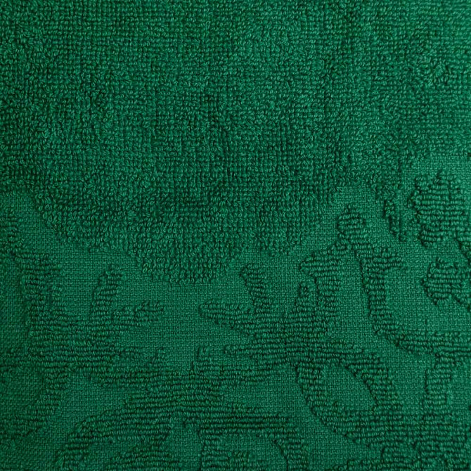 Махровое полотенце с орнаментом GM Textile 50х90см 400г/м2 (Зеленый) Сумы - изображение 5