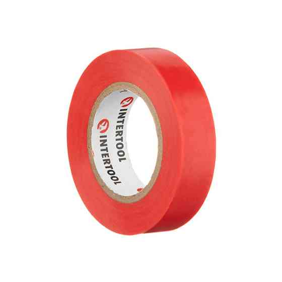 Стрічка ізоляційна 0.15мм*17мм*15м червона INTERTOOL IT-0040 Киев