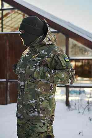 Чоловічий зимовий військовий мультикам бушлат  тактичний теплий зимовий бушлат  мультикам Львів