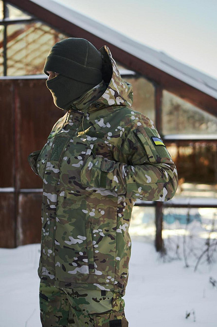 Чоловічий зимовий військовий мультикам бушлат  тактичний теплий зимовий бушлат  мультикам Львів - фото 2