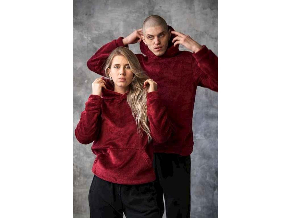 Кофта бордовий cпортивна Тедді жін р.2XL ТМ OSM Київ - фото 1
