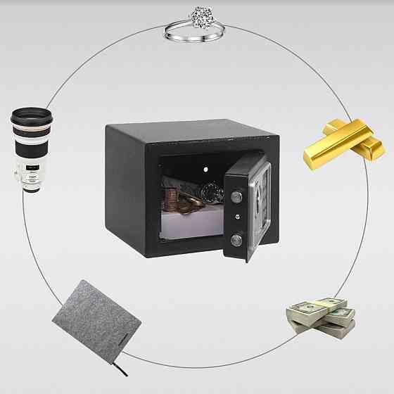 Цифровой сейф для дома и офиса с паролем и ключом Киев