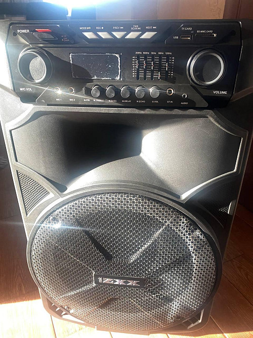 Акустична переносна колонка ZXX-1011 800Вт 15" 45х72х36см USB/SD/FM/BT/2MIC/ДУ Одеса - фото 10