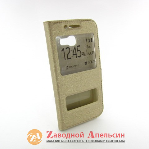 Чохол книжка Samsung A3 2017 A320 Smart Case (золотий) Одеса - фото 4