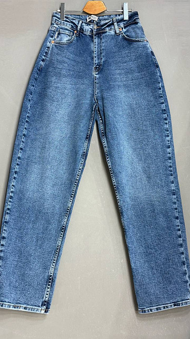 Джинсы женские Mikaletta 13125 MOM comfort большие размеры стрейчевые синие, синий, З4, 34, 93 см, 115 см Киев - изображение 4