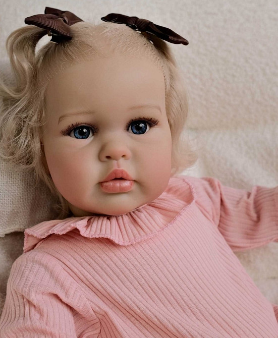 Мягконабивная кукла реборн девочка Ангелина 55 см. Харьков - изображение 1