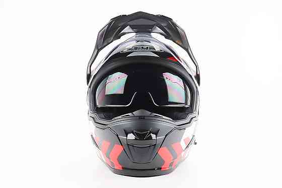 Шолом кросовий/ендуро/АТV SOLID ZS-913 M, ЧОРНИЙ з червоно-білим Киев