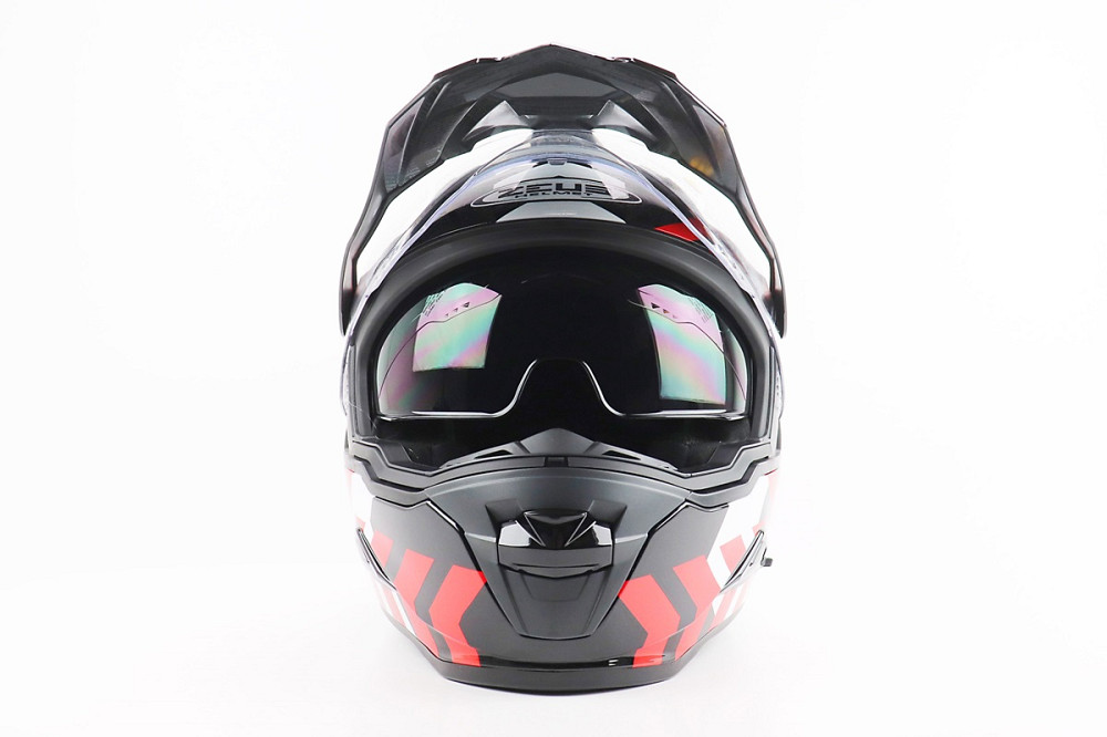 Шолом кросовий/ендуро/АТV SOLID ZS-913 M, ЧОРНИЙ з червоно-білим Киев - изображение 5