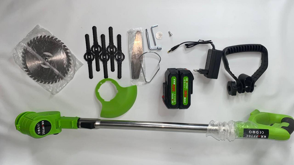 Тример для трави та кущів акумуляторний Krafftec AZ-144 Одеса - фото 9