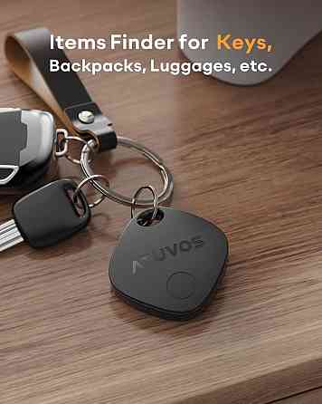 Bluetooth-трекер ATUVOS 2 шт для Apple Find My, ключей и багажа, IP67, NFC, CR2032, до 60 м, iOS Киев