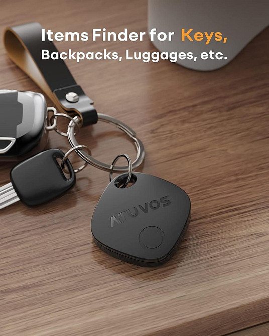 Bluetooth-трекер ATUVOS 2 шт для Apple Find My, ключей и багажа, IP67, NFC, CR2032, до 60 м, iOS Киев - изображение 6