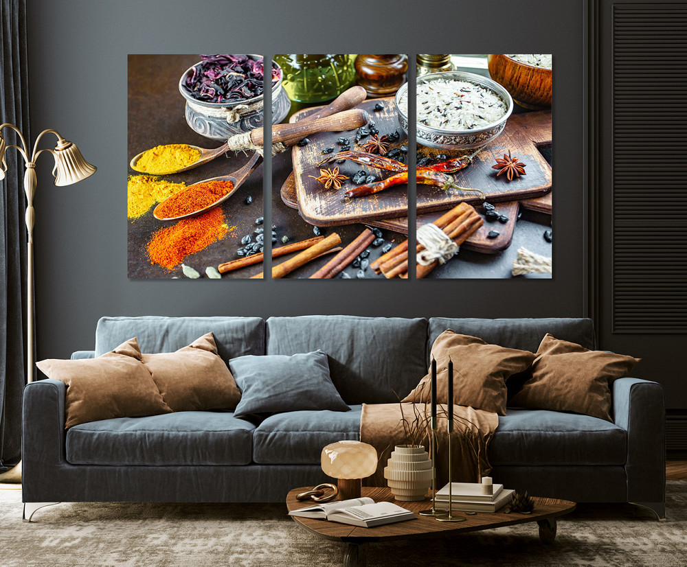 Модульная картина в гостиную / спальню   Спеції    ART-021_3A Киев - изображение 3