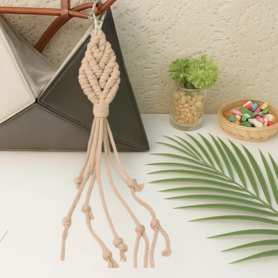 Набор макраме ручного вязания и для рукоделия брелока 