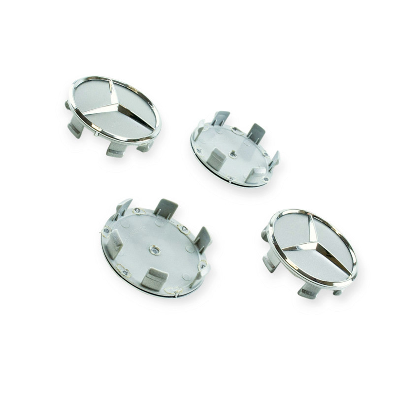 Ковпачок заглушка диска mercedes 70/75мм сірі (к-т 4шт) Мукачево - фото 1