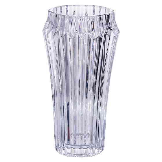 Декоративна скляна ваза для квітів 28.5 см Київ