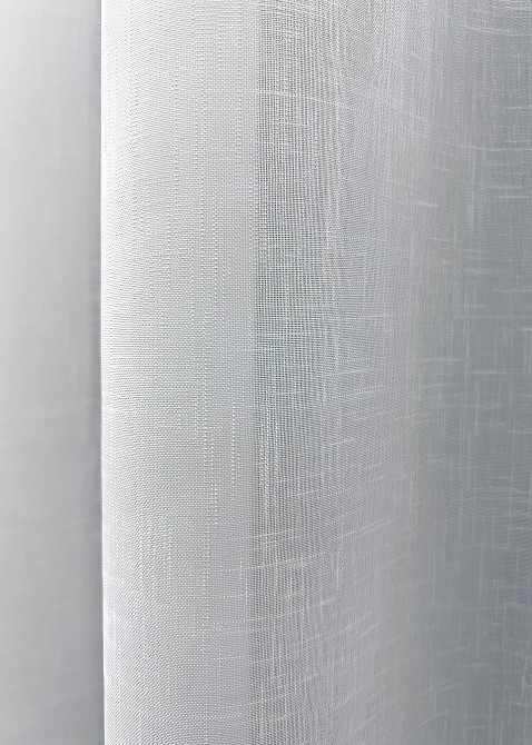 Тюль VR-Textil 2033т Лен плотный однотонный Белый 400х270 см (42-1169) Киев - изображение 4