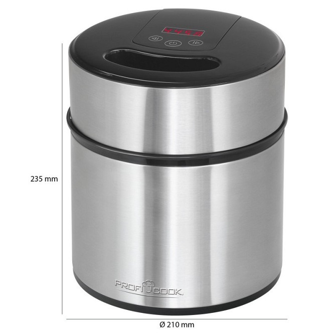Мороженица 1800 мл с дисплеем и таймером Profi Cook PC-ICM (1140) 12 Вт Нововолынск - изображение 8