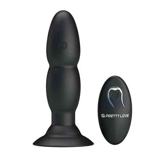 Анальный стимулятор с вибрацией и ротацией BI-040052W Sex Aura Киев