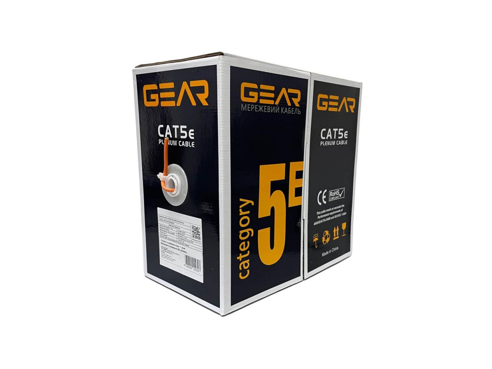 Мережевий кабель вита пара GEAR CAT.5E UTP-LSZH-CCA-4Px2x0.50 (GEC-UTPLCCA050305) Київ - фото 1