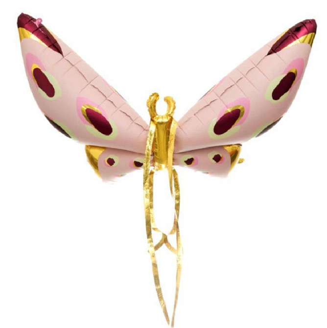 Фольгированный шарик Большая фигура бабочка розовая 126*90см Киев - изображение 1