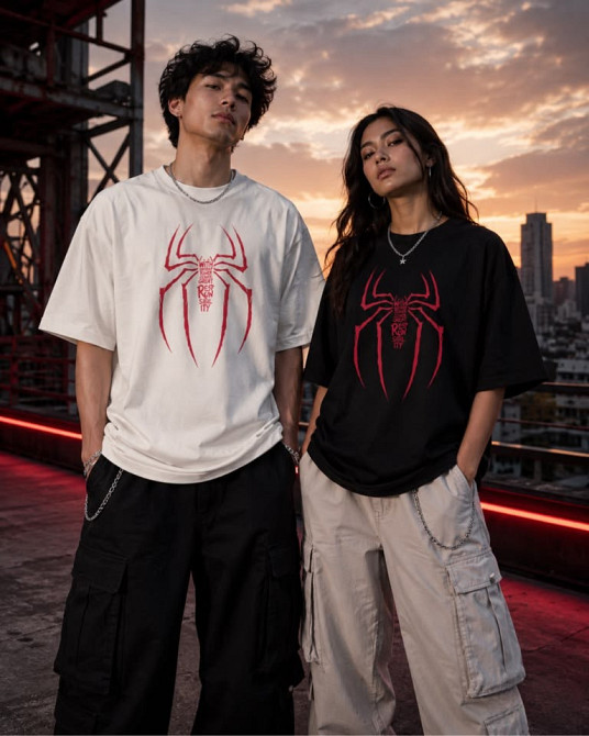 Парні футболки для закоханих — LOVE SPIDER |  Чоловіча та жіноча футболки L, M, Різні кольори Чернівці - фото 1