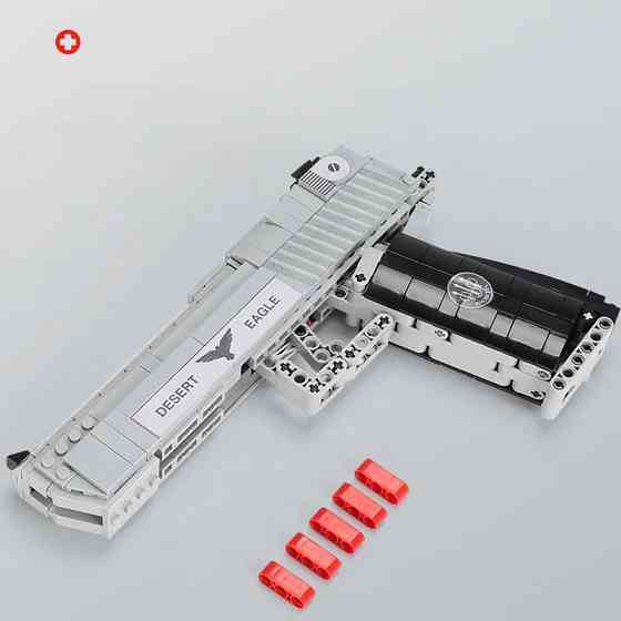 Конструктор игровой детский Пистолет Desert Eagle 528 деталь серый Каменец-Подольский