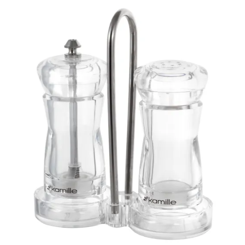Набір млинків для спецій 2шт з підставкою KAMILLE 7053 Житомир - изображение 10