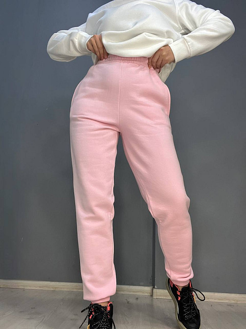 Штаны женские Pepper&mint 24-13 спортивные джоггеры резинка на талии утепленные розовые, розовый, L Киев - изображение 11