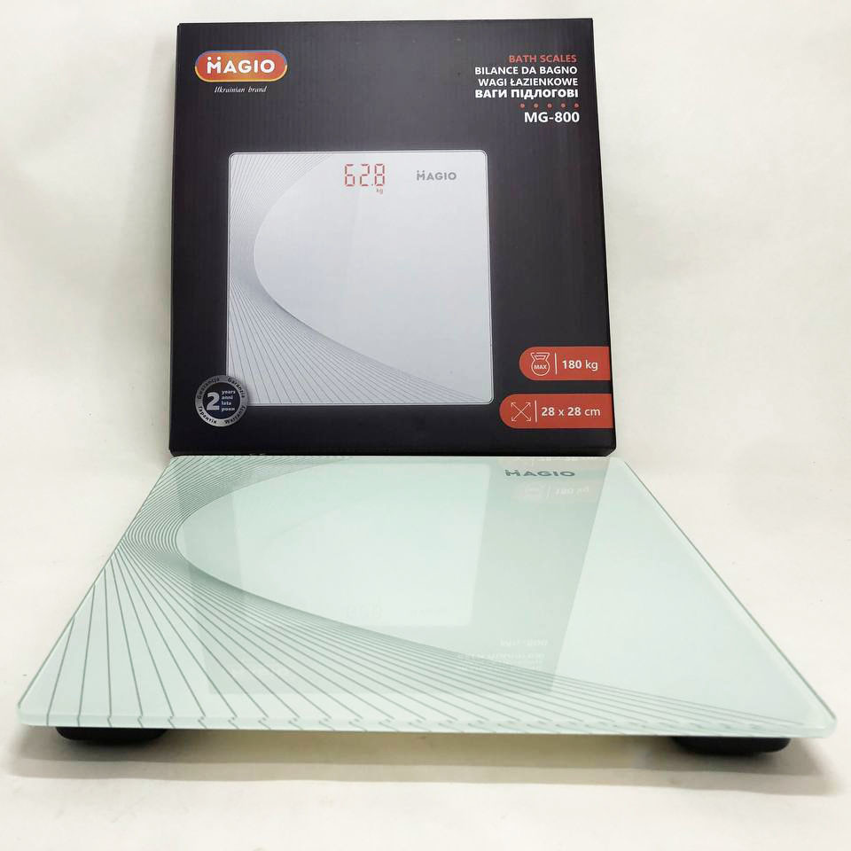 Весы напольные электронные стекло Magio MG-800, Весы для взвешивания людей, Весы RA-576 бытовые напольные Киев - изображение 1