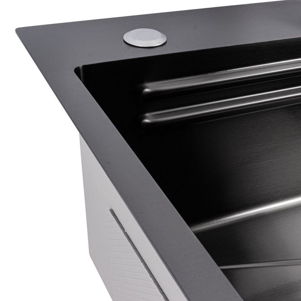 CM 64*50B Кухонна мийка PVD чорна (Work station) Valeso Handmade Коломыя - изображение 8