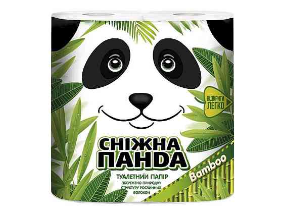 Туалетная бумага 4шт Бамбук ТМ СНЕЖНАЯ ПАНДА Solmir Киев