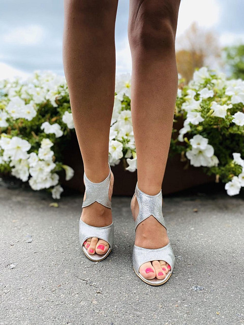 Nivelle Босоніжки жіночі NIVELLE 1858/9510-9544 срібні (літо, шкіра натуральна) (3711) Коломыя - изображение 4