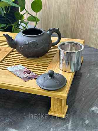 Чайник заварювальний ісинська глина 550 мл "Цилінь" темний Т2569-1 Київ