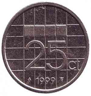 Нідерландські Антіли 25 центів 1990 рік Полтава