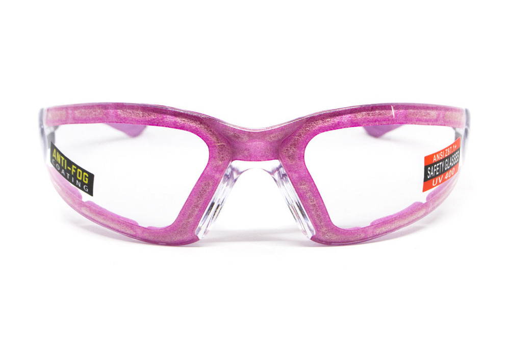 Окуляри захисні з ущільнювачем Global Vision Ruthless Purple (clear) Anti-Fog, прозорі в фіолетовій оправі Запорожье - изображение 5