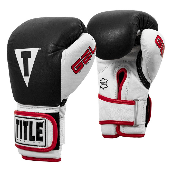 Боксерські рукавиці TITLE Boxing Gel World Black XL 16oz (бинти 4м. в комплекті) Кам'янське - фото 9