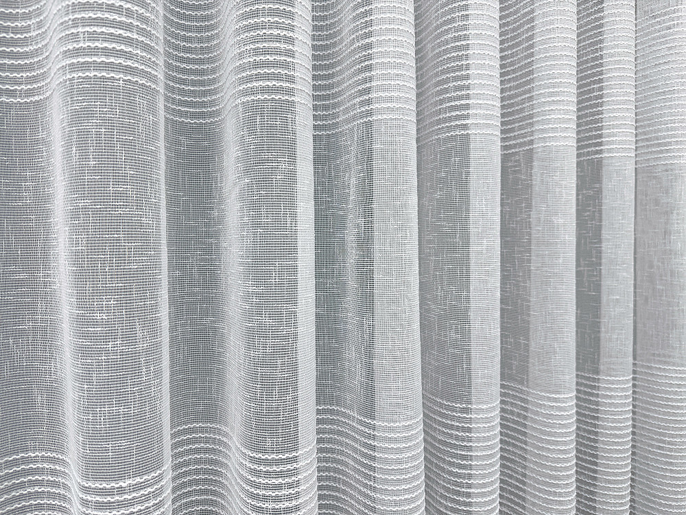 Тюль VR-Textil 2121т Преміум льон з вишивкою Білий 400х270 см (42-1337) Київ - фото 7