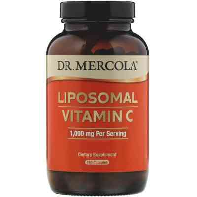 Витамин Dr. Mercola Витамин C в липосомах, 1000 мг, Liposomal Vitamin C, 180 ка (MCL-01559) Винница