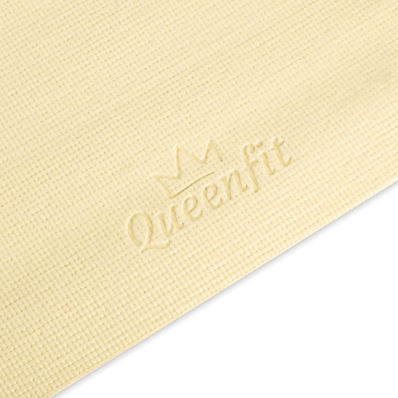 Килимок (мат) для фітнесу та йоги Queenfit 0,5см жовтий Київ